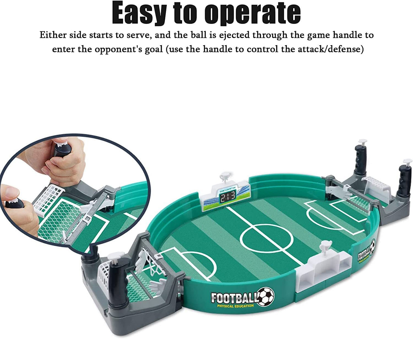 Football Table Interactive Game, Mini Tabletop Football Game Set For Kids, Hand-Eye Coordination Parent-Child Interactive Family Sports Board Game