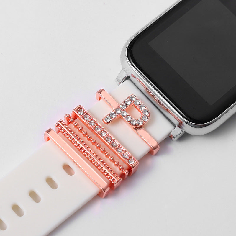 Rose Gold English Alphabet Buckle