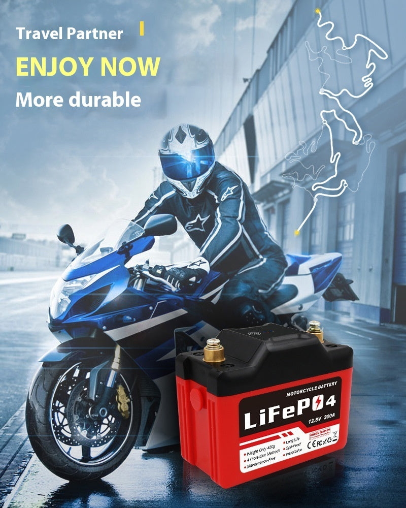 Motorcycle Starting Battery Lithium Iron Phosphate Battery Factory Wholesale