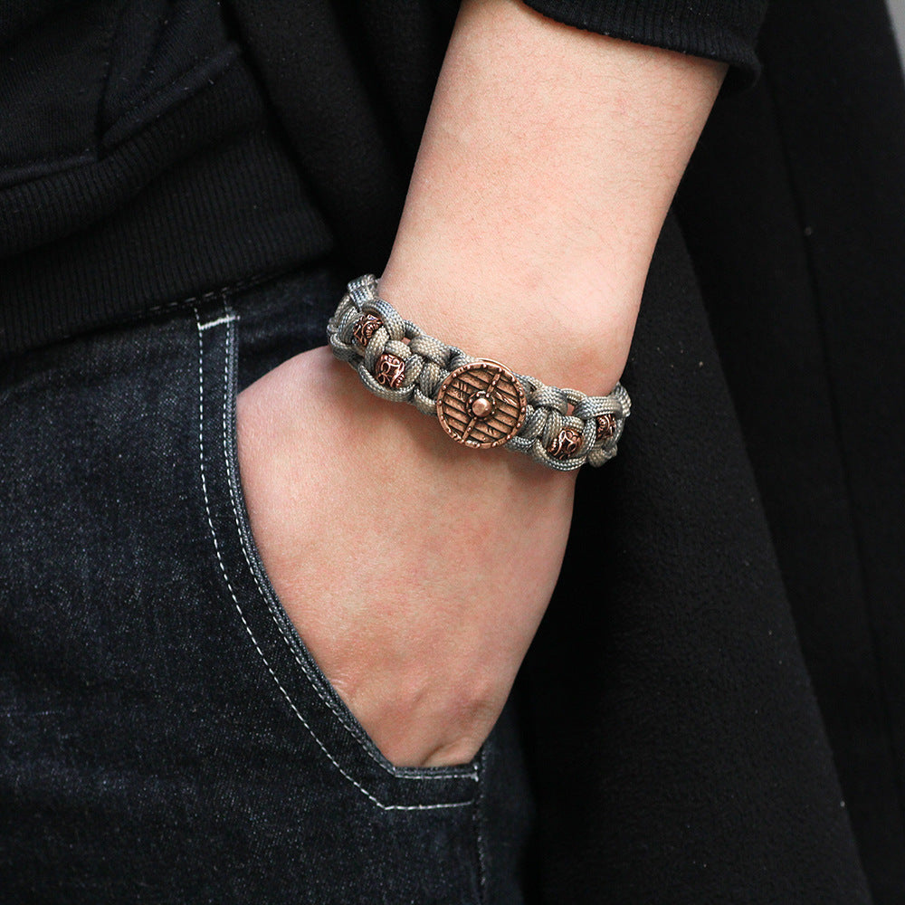 Fashion Retro Skull Head Rudder Bracelet