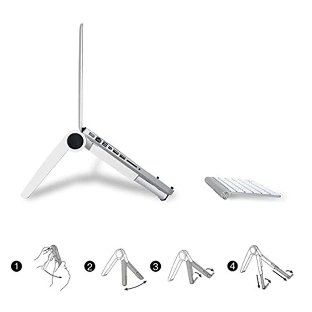 Compatible with Apple, Flounder Desktop Stand iPad Tablet Laptop Aluminum Cooling Stand Triangle