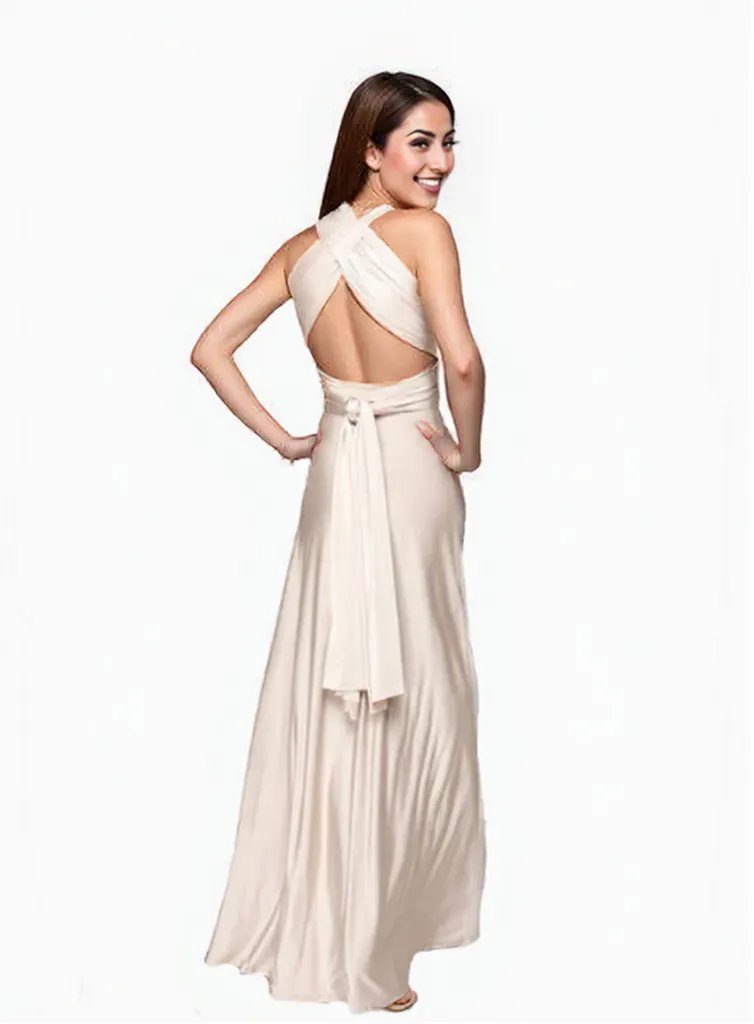 Red Hot Multiway Bandage Maxi | Sexy Backless Club & Party Long Dress | Summer Boho Convertible Infinity Dress