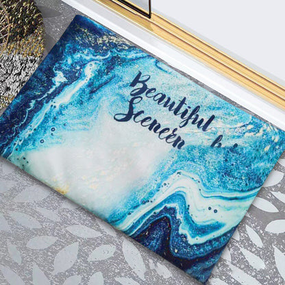 Diatomite soft foot pad absorbent quick drying antiskid bathroom mat