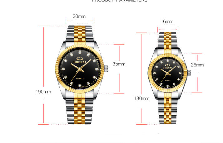 Quartz watch couple table