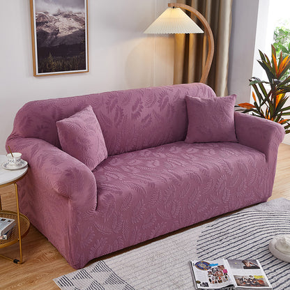 Solid Color Jacquard European Sofa Cover Stretch Fabric Craft
