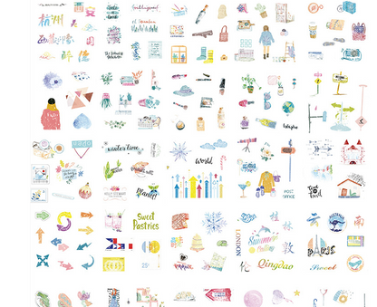 Gift box set sticker