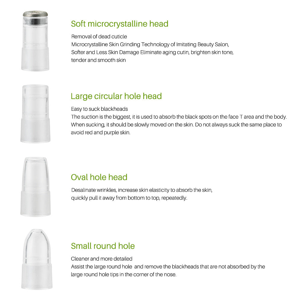 Electric pore suction and acne removing device beauty cleaner