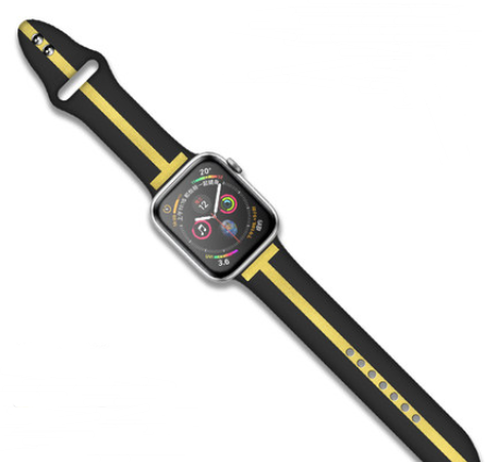 STRIPED SILICON WATCH BAND