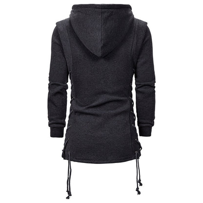 Plus Size Men's Hooded Loose Jacket