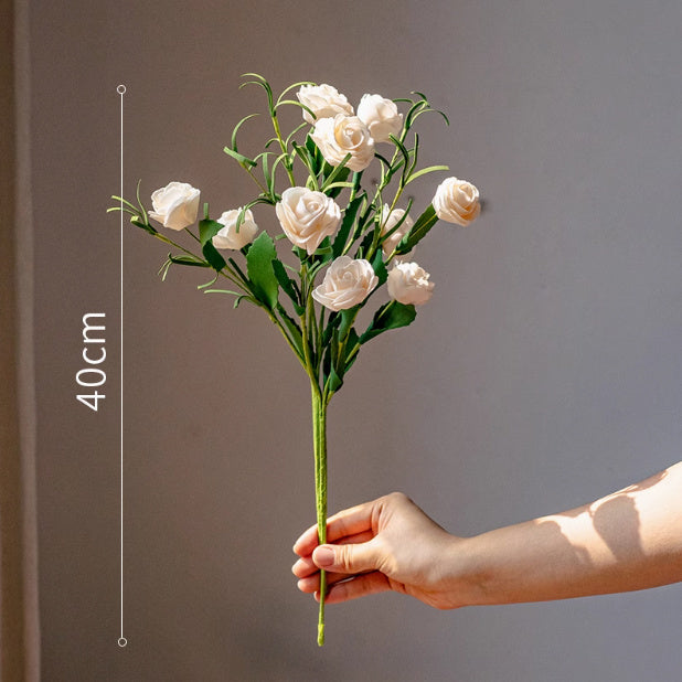 Small White Camellia Handmade Freehand Artificial Plant