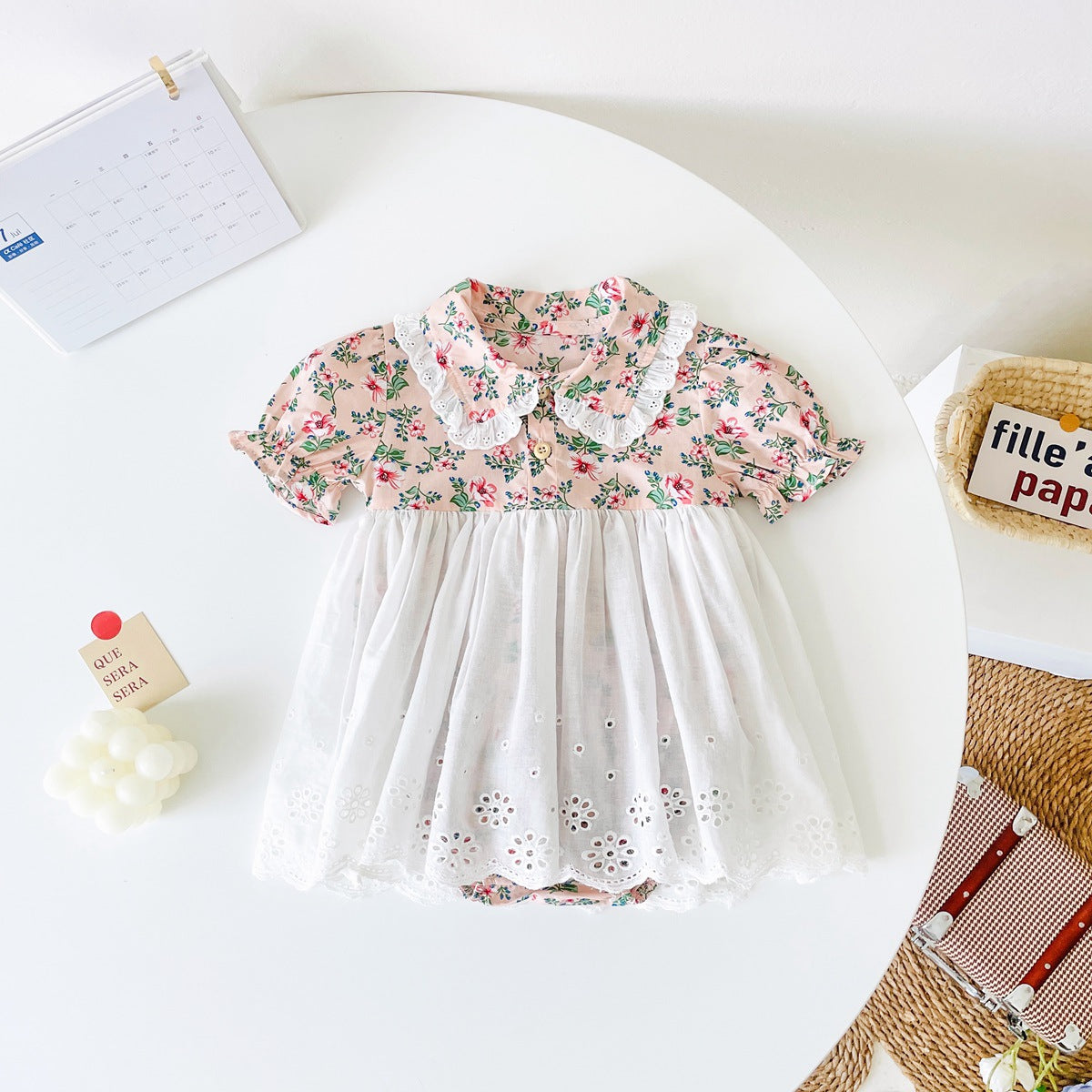 Fashion Personality Clothes Korean Version Floral Baby Romper