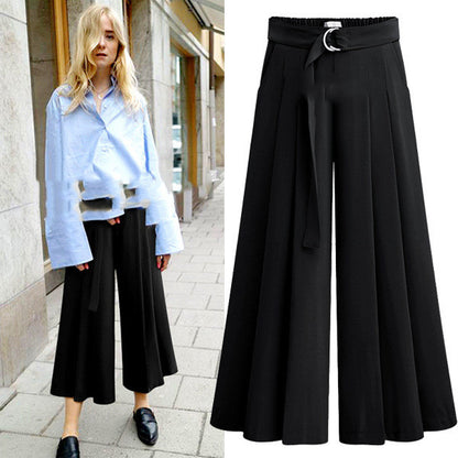 Pleated casual pants