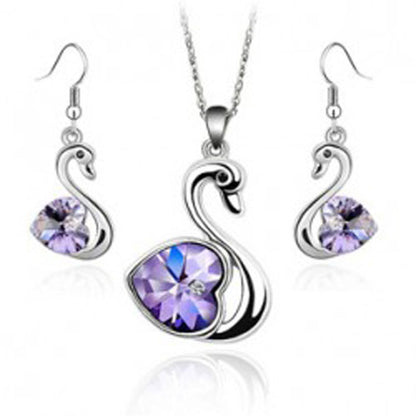 Crystal Love Swan Jewelry Set - FLIPSTYLEZLLC