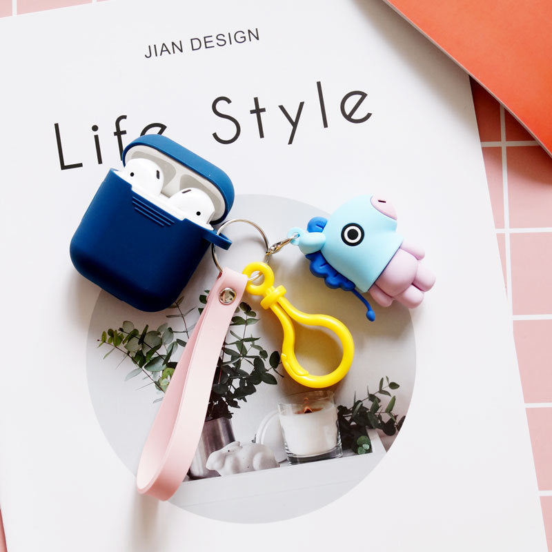 Compatible with Apple, Bulletproof Boys Keychain AirPods Cover