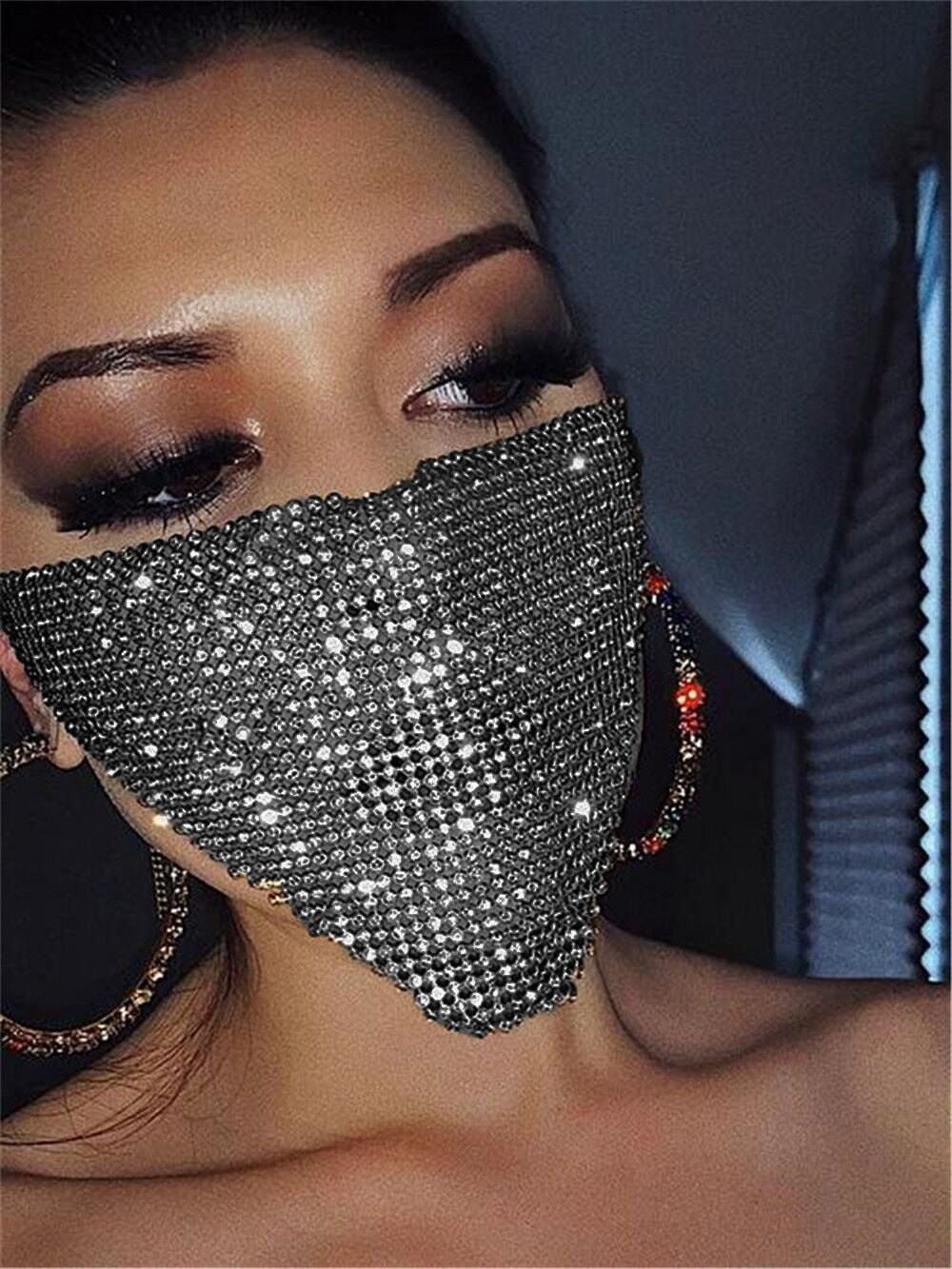 Explosive metal flash jewelry mask - FLIPSTYLEZLLC