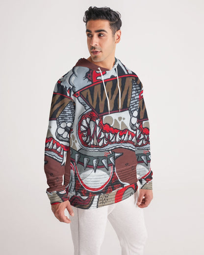 20 cool dragon red design Men's All-Over Print Hoodie