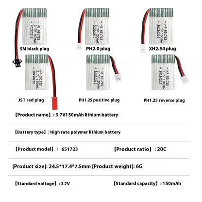 H36 UAV 651723 Model Airplane Battery