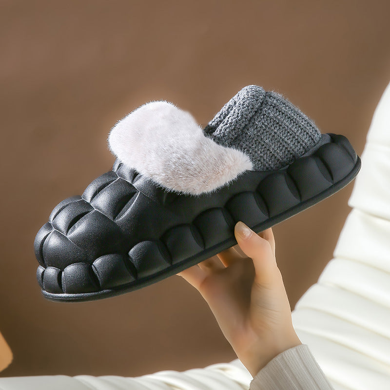 Bubble Shoes With Foldable Heel Slippers Women Warm Indoor House Shoes - FLIPSTYLEZLLC