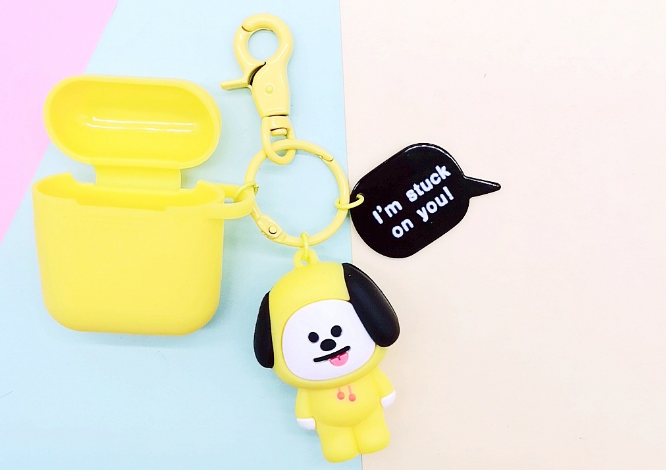 Compatible with Apple, Bulletproof Boys Keychain AirPods Cover