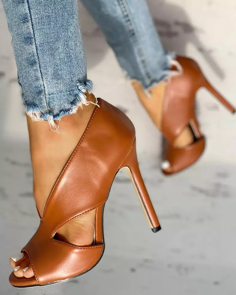 Women's shoes 4 large size sandals high heels sexy fine heel women shoes - FLIPSTYLEZLLC
