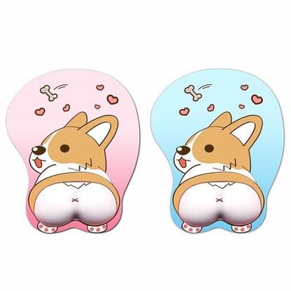 Keji dog dog mouse pad dog wrist pad cartoon creative pattern girl Keji PP silicone wristband