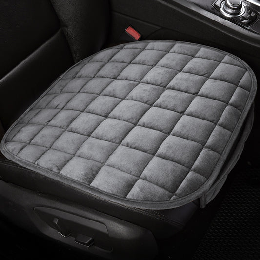 Winter car without backrest plush cushion