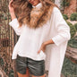 Women's Plus Size Irregular Knitted Sweater Coat