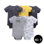 Baby Short Climb 5-piece Romper Boys and Girls Cotton One-piece Rompers