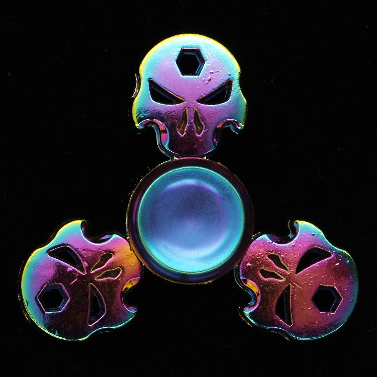 Electroplating colorful fingertip spinning top