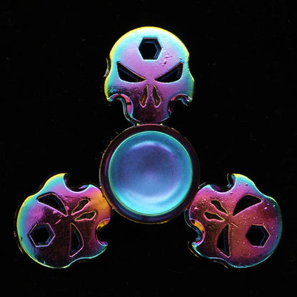 Electroplating colorful fingertip spinning top