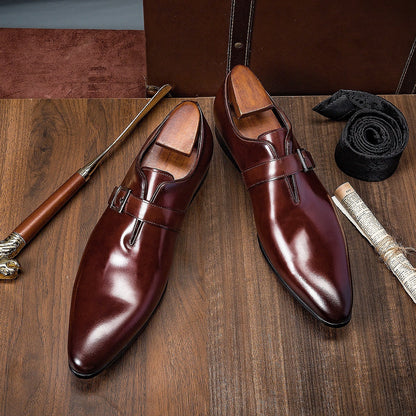 Men's Leather Penny Business Casual Shoes