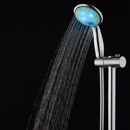 High-end new product led temperature control digital display shower temperature control three-color display temperature shower nozzle