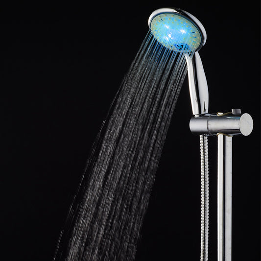 High-end new product led temperature control digital display shower temperature control three-color display temperature shower nozzle