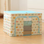 Steel Frame Storage Box Oxford Cloth Sorting Box Quilt Storage Box Folding Wardrobe Cloth Art Extra Large Storage Bag with Cover