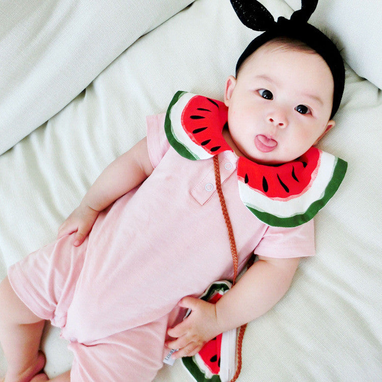 Cute cartoon watermelon baby romper