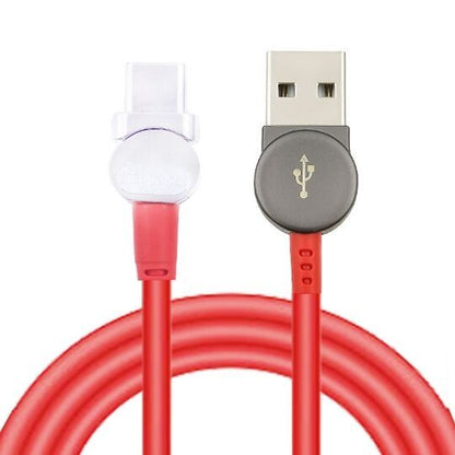 Rotating magnetic data line three-in-one blind magnetic magnetic circular charging cable for Android fruit typec