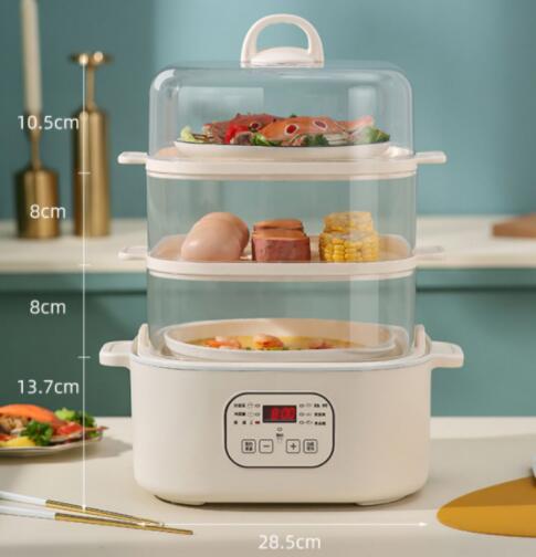 Multifunctional Electric Heating Pot Electric Steamer Multi-layer Household Large Capacity