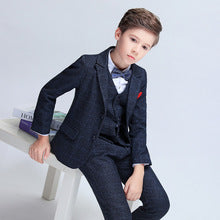 Handsome 5 piece velvet for Boy winter suit