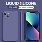 Back Cover Type Simple Liquid Silicone Phone Case