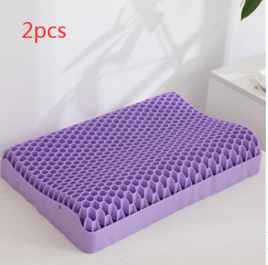 Neck Message Bed Pillow 3D TPE Honeycomb Orthopedic Shoulder Pain Protection Cervical With Cover No Pressure Cooling Sleep