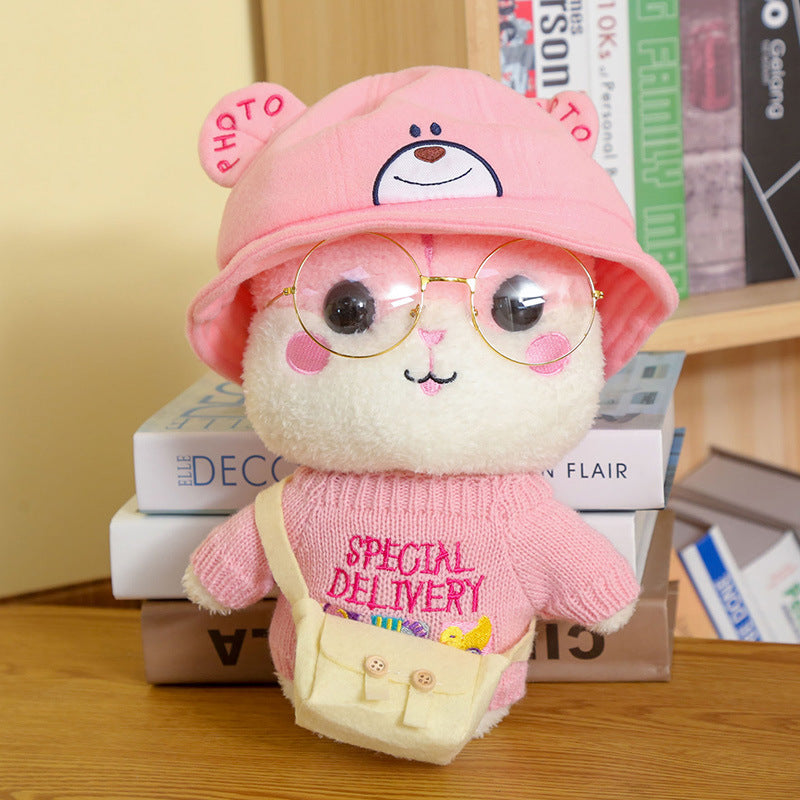 Cute net red hamster doll