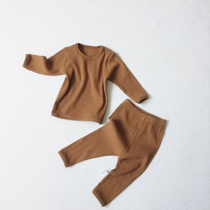 Home Service Suit Baby Autumn Clothes Long Trousers Two-Piece Suit