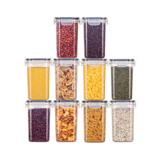 Airtight Cereal Storage Container – Large BPA-Free Plastic Pantry Crisper with Pour Spout