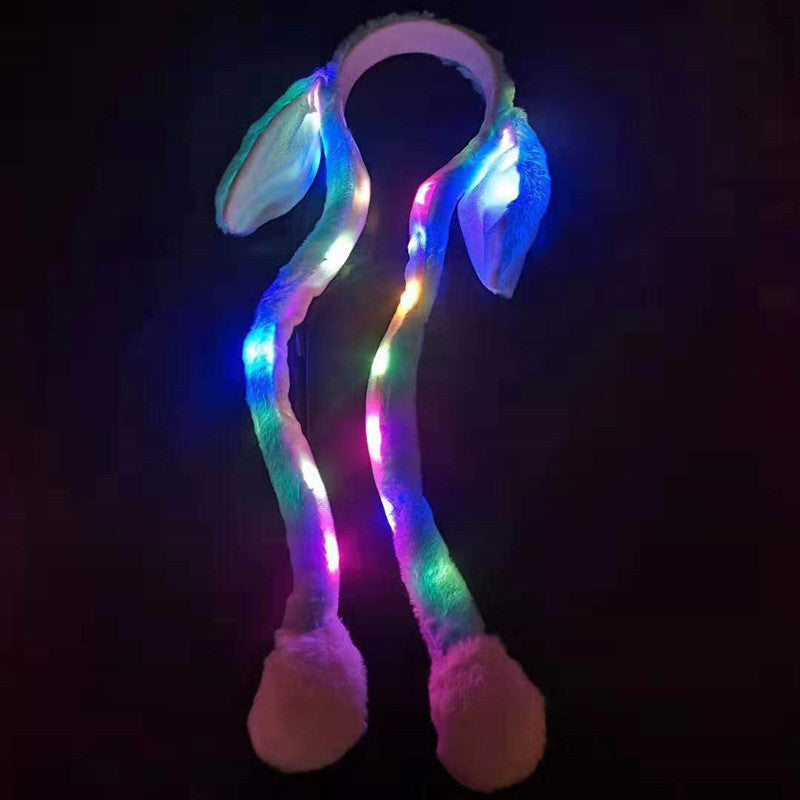 Women's Fashion Glowing Bunny Ear Hats Headband