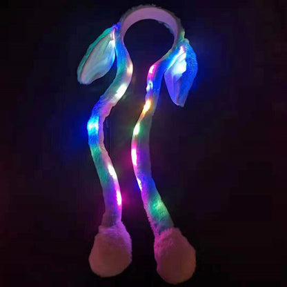 Women's Fashion Glowing Bunny Ear Hats Headband