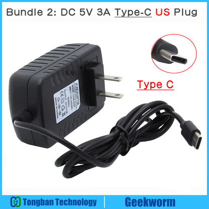 Raspberry Pi 4th Generation Power Supply 5V 4A Type-C Adapter