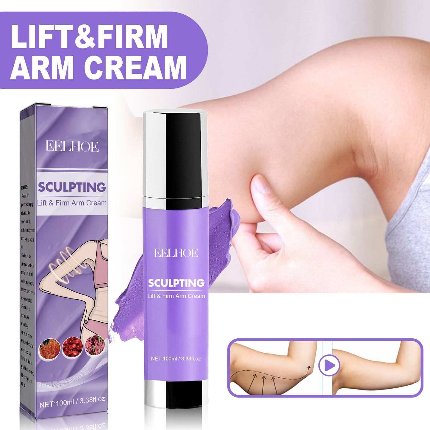 Collagen Body Cream Lifting And Firming Skin Belly Contracting Massage Moisturizing Skin