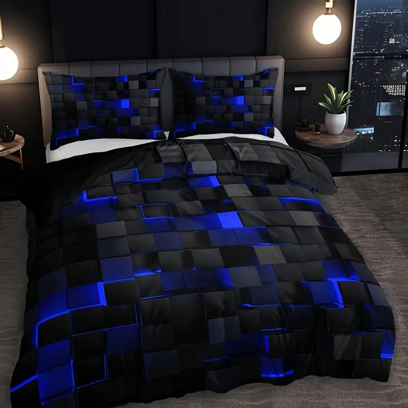 Abstract Grid Series Quilt Cover Digital Printing Bedding