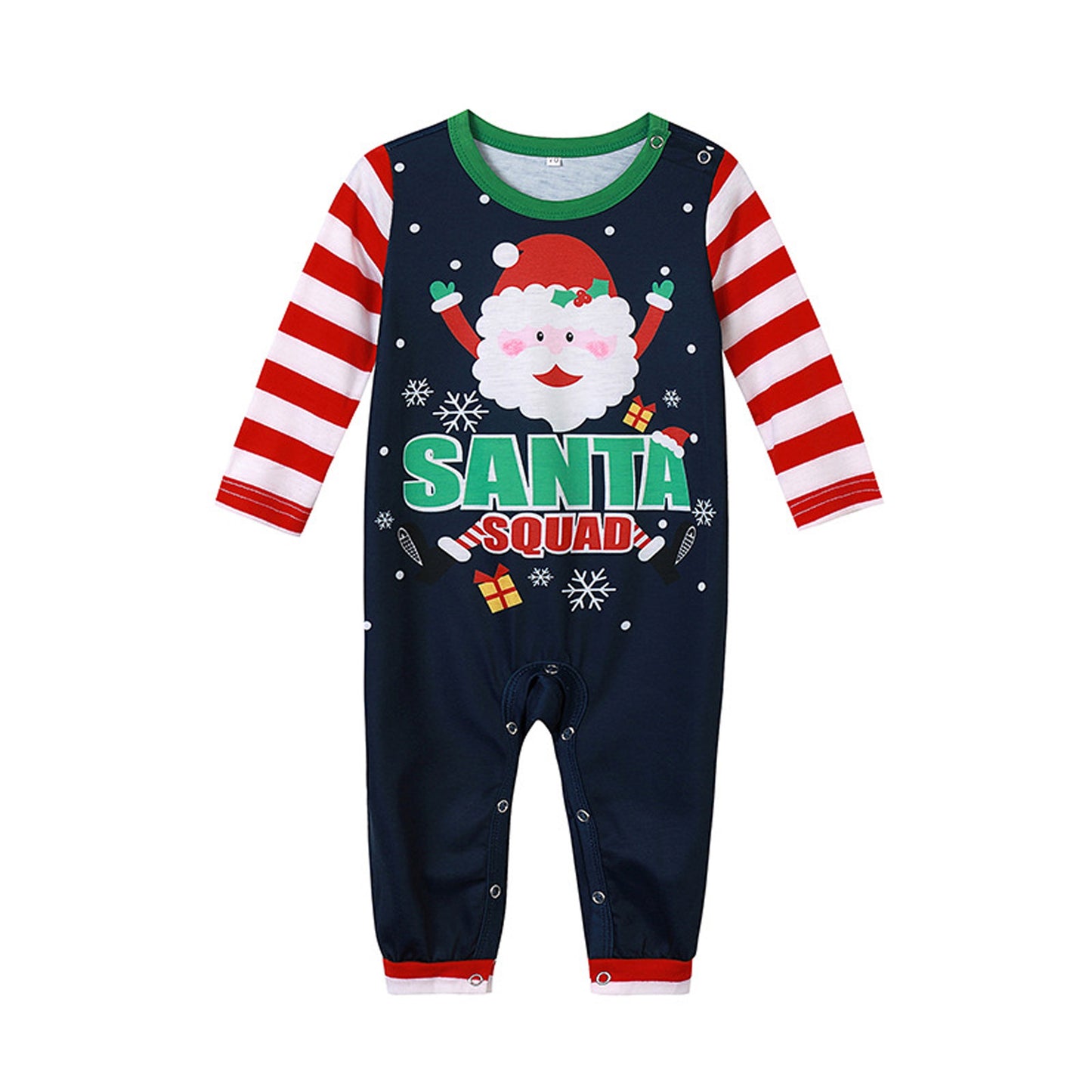 Santa Printed Home Wear Pajamas Parent Child Wear