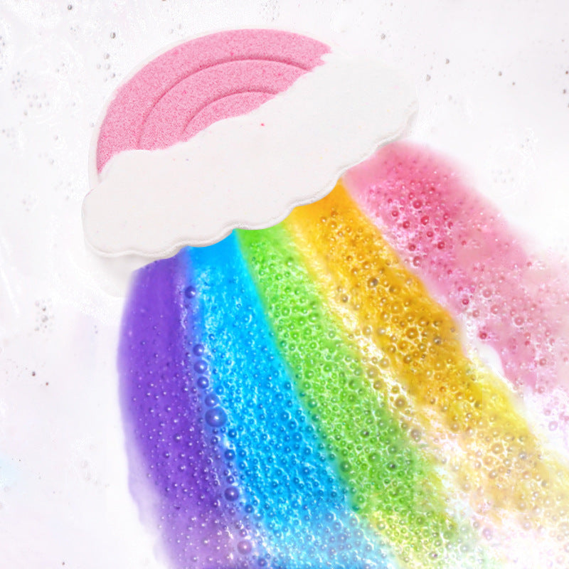 Rainbow Clouds Bath Salt Essential Oil Children Salt Bomb